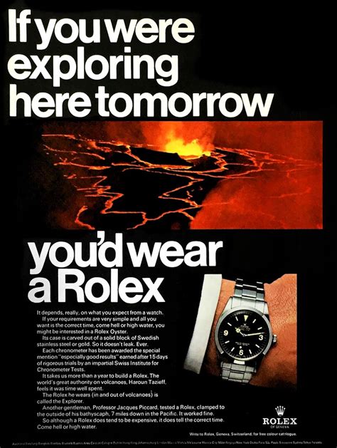 qual è lo slogan rolex|vintage rolex ads.